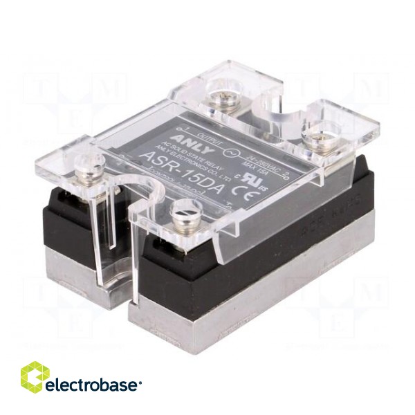 Relay: solid state | Ucntrl: 4÷32VDC | 15A | 24÷280VAC | Series: ASR фото 1
