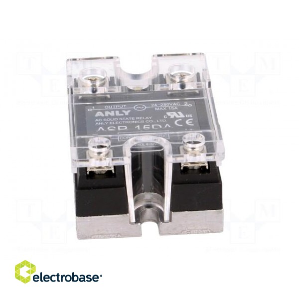 Relay: solid state | Ucntrl: 4÷32VDC | 15A | 24÷280VAC | Series: ASR фото 9