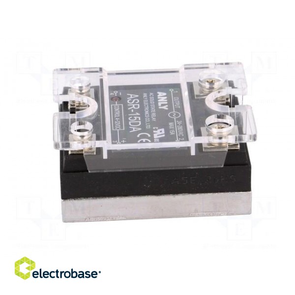 Relay: solid state | Ucntrl: 4÷32VDC | 15A | 24÷280VAC | Series: ASR фото 3