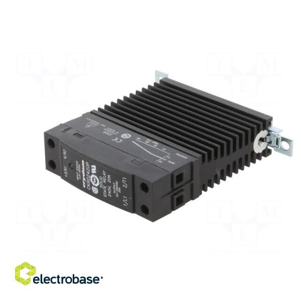 Relay: solid state | Ucntrl: 4÷32VDC | 20A | 24÷280VAC | -40÷80°C image 2