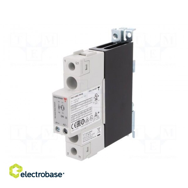 Relay: solid state | Ucntrl: 4÷32VDC | 20A | 42÷600VAC | DIN,panel paveikslėlis 1