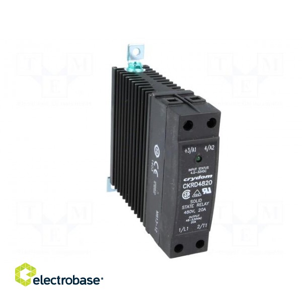 Relay: solid state | Ucntrl: 4÷32VDC | 20A | 48÷530VAC | CKR48 | 1-phase фото 9