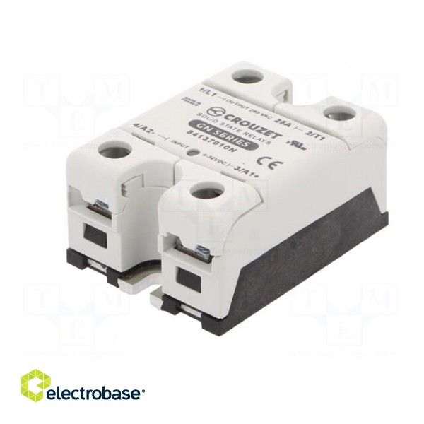 Relay: solid state | Ucntrl: 4÷32VDC | 25A | 24÷280VAC | -40÷80°C | IP20 фото 2