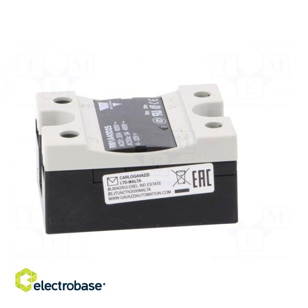 Relay: solid state | Ucntrl: 4÷32VDC | 25A | 42÷440VAC | -20÷70°C | IP20 фото 7