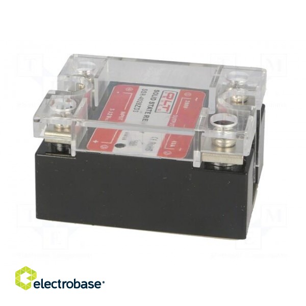 Relay: solid state | Ucntrl: 4÷32VDC | 40A | 24÷280VAC | Series: SSR-Z image 3