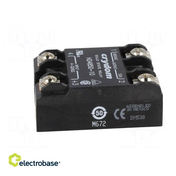 Relay: solid state | Ucntrl: 4÷32VDC | 50A | 48÷530VAC | -40÷80°C фото 3