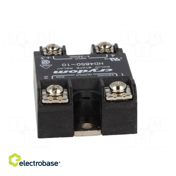 Relay: solid state | Ucntrl: 4÷32VDC | 50A | 48÷530VAC | -40÷80°C фото 5