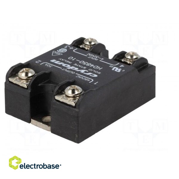Relay: solid state | Ucntrl: 4÷32VDC | 50A | 48÷530VAC | -40÷80°C фото 6