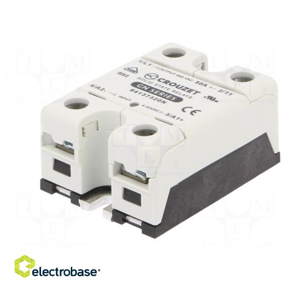 Relay: solid state | Ucntrl: 4÷32VDC | 50A | 48÷660VAC | -40÷80°C | IP20 image 2