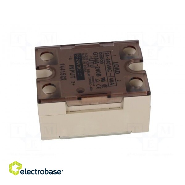 Relay: solid state | Ucntrl: 5÷24VDC | 40A | 24÷240VAC | -30÷80°C image 3