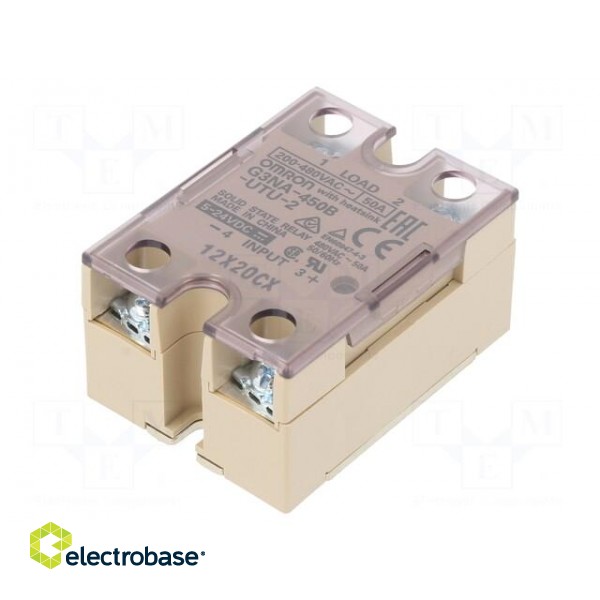 Relay: solid state | Ucntrl: 5÷24VDC | 50A | Variant: 1-phase | R99-12 фото 1