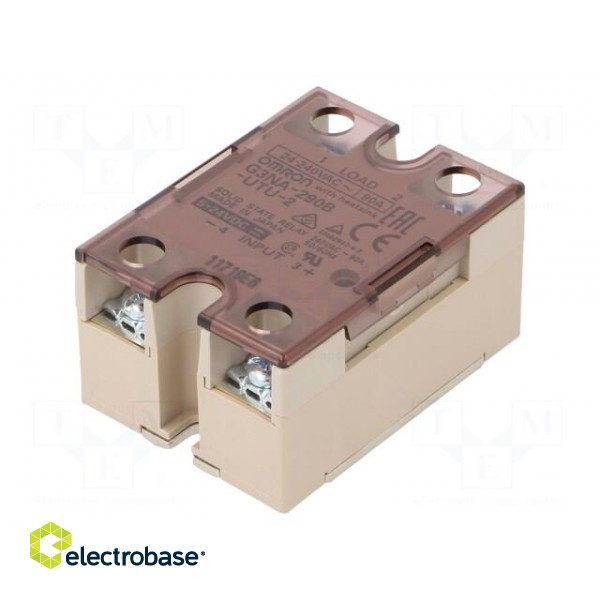 Relay: solid state | Ucntrl: 5÷24VDC | 90A | 24÷240VAC | -30÷80°C image 1