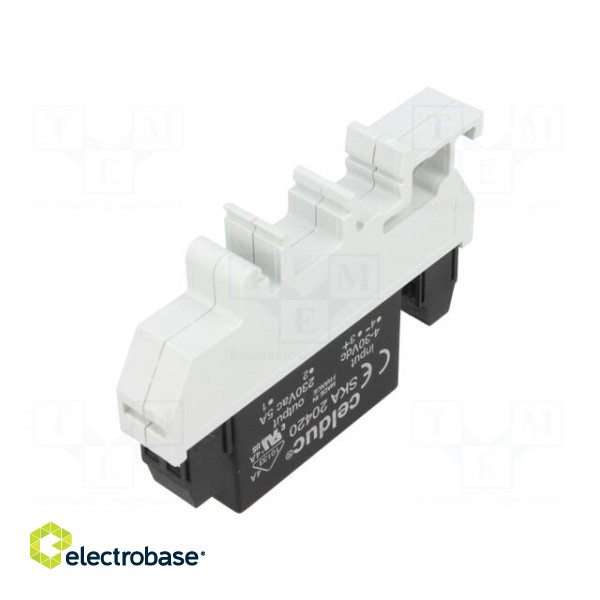Relay: solid state | Ucntrl: 6÷30VDC | 3A | 12÷275VAC | DIN | -40÷80°C image 1