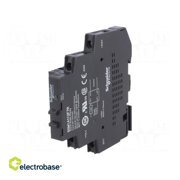 Relay: solid state | Ucntrl: 90÷140VAC | 12A | 24÷280VAC | DIN | 18mm image 1
