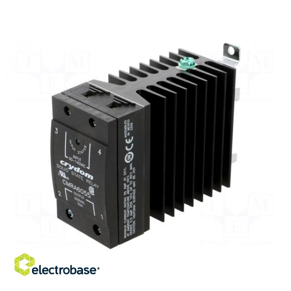 Relay: solid state | Ucntrl: 90÷140VAC | 55A | 48÷660VAC | -40÷80°C image 1