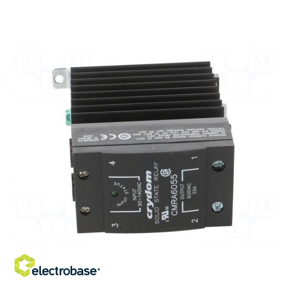 Relay: solid state | Ucntrl: 90÷140VAC | 55A | 48÷660VAC | -40÷80°C фото 9