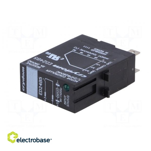 Relay: solid state | Ucntrl: 90÷140VAC | 5A | 24÷280VAC | socket image 2