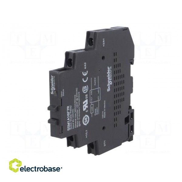 Relay: solid state | Ucntrl: 90÷140VAC | 6A | 24÷280VAC | DIN | 12mm image 1