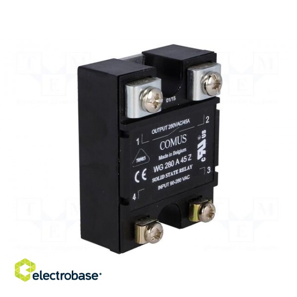 Relay: solid state | Ucntrl: 90÷280VAC | 45A | 24÷280VAC | -20÷80°C paveikslėlis 8