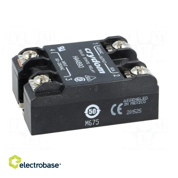 Relay: solid state | Ucntrl: 90÷280VAC | 90A | 48÷530VAC | -40÷80°C image 3