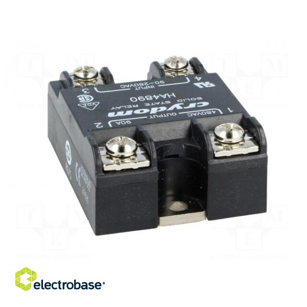 Relay: solid state | Ucntrl: 90÷280VAC | 90A | 48÷530VAC | -40÷80°C paveikslėlis 5