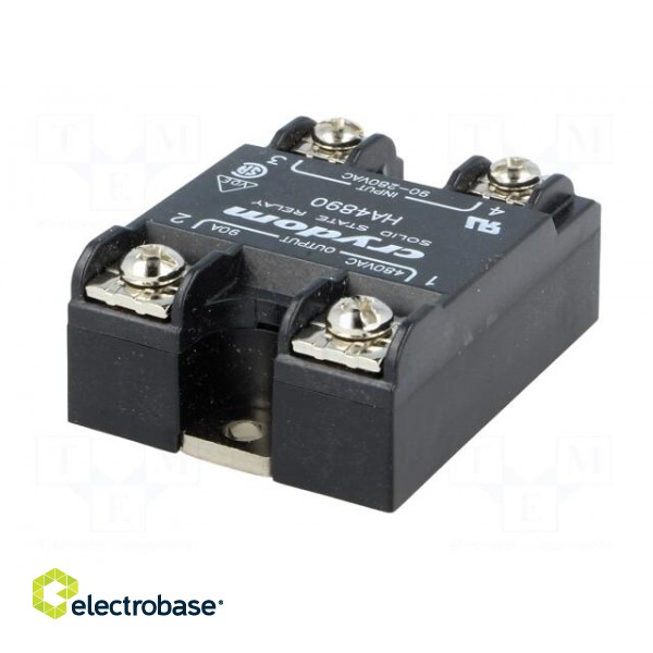 Relay: solid state | Ucntrl: 90÷280VAC | 90A | 48÷530VAC | -40÷80°C paveikslėlis 6