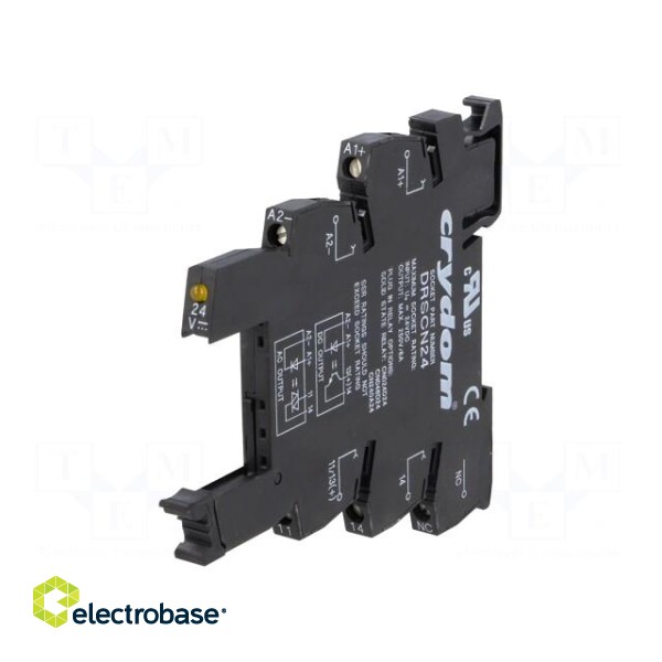Relays accessories: socket | Ucntrl: 15÷30VDC | Series: CN paveikslėlis 1