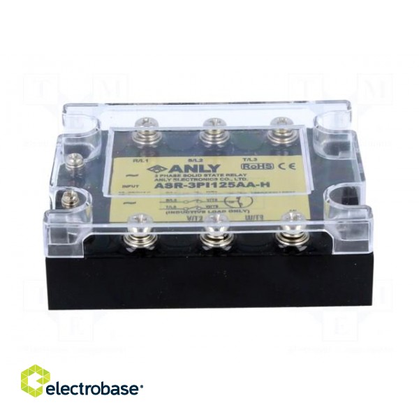 Relay: solid state | Ucntrl: 80÷280VAC | 125A | 48÷480VAC | 3-phase фото 3