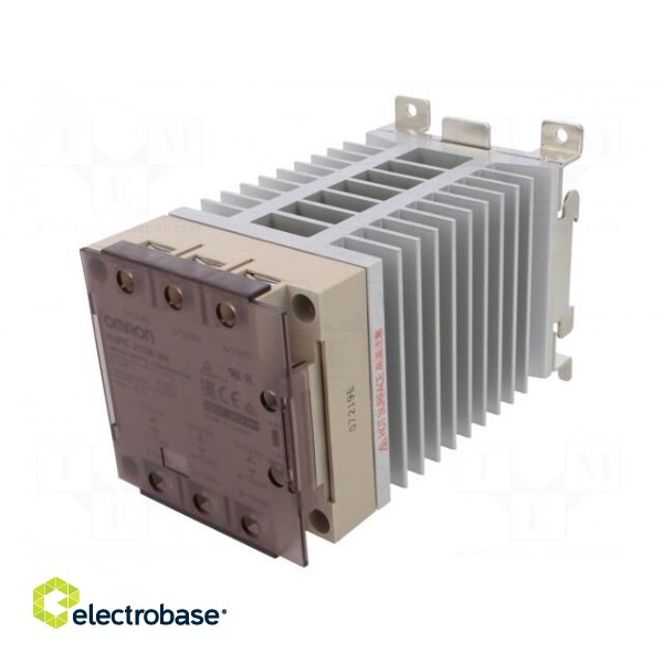 Relay: solid state | Ucntrl: 12÷24VDC | 15A | 100÷240VAC | 3-phase paveikslėlis 1