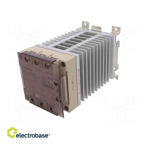 Relay: solid state | Ucntrl: 12÷24VDC | 15A | 100÷240VAC | 3-phase paveikslėlis 2