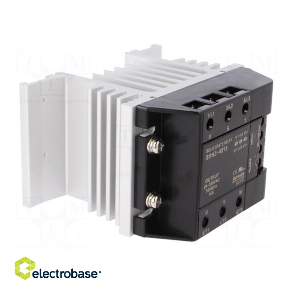 Relay: solid state | Ucntrl: 90÷240VAC | 15A | 24÷240VAC | 3-phase | DIN paveikslėlis 9