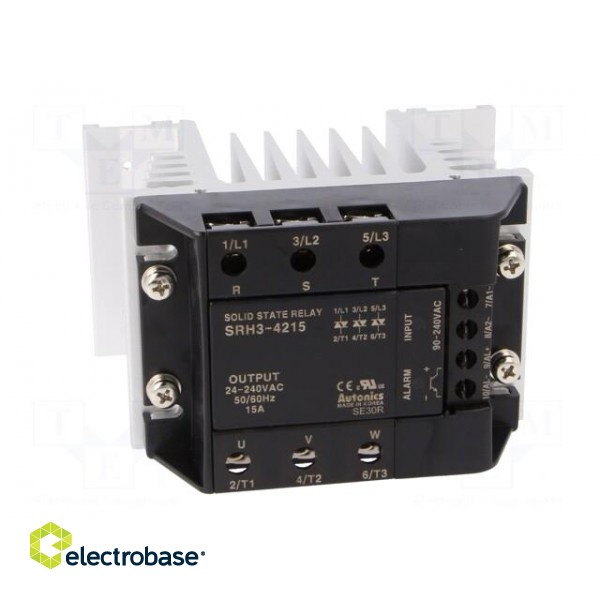 Relay: solid state | 15A | Uswitch: 24÷240VAC | 3-phase | Series: SRH3 image 10