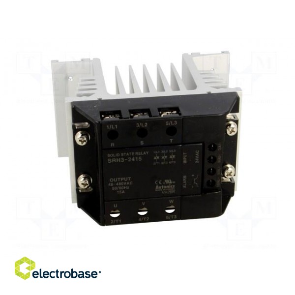 Relay: solid state | 15A | Uswitch: 48÷480VAC | 3-phase | Series: SRH3 фото 9