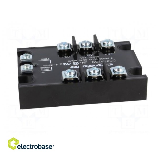Relay: solid state | 25A | Uswitch: 48÷530VAC | 3-phase | -40÷80°C paveikslėlis 7