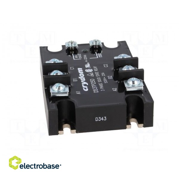Relay: solid state | 25A | Uswitch: 48÷530VAC | 3-phase | -40÷80°C paveikslėlis 9