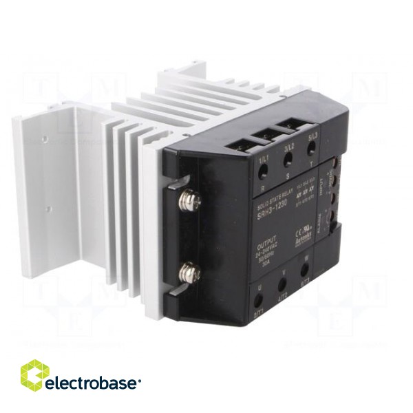 Relay: solid state | Ucntrl: 4÷30VDC | 30A | 24÷240VAC | 3-phase | DIN paveikslėlis 9