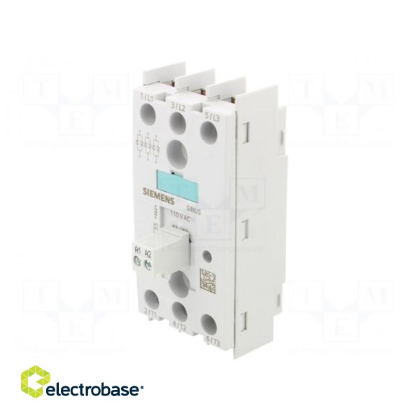 Relay: solid state | 30A | Uswitch: 48÷600VAC | 3-phase | Series: 3RF22 фото 1