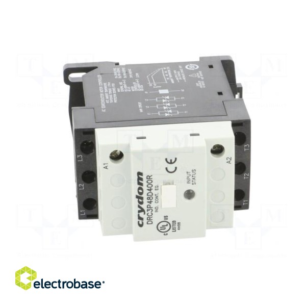 Relay: solid state | 4.8A | Uswitch: 48÷480VAC | 3-phase | Series: DRC image 9