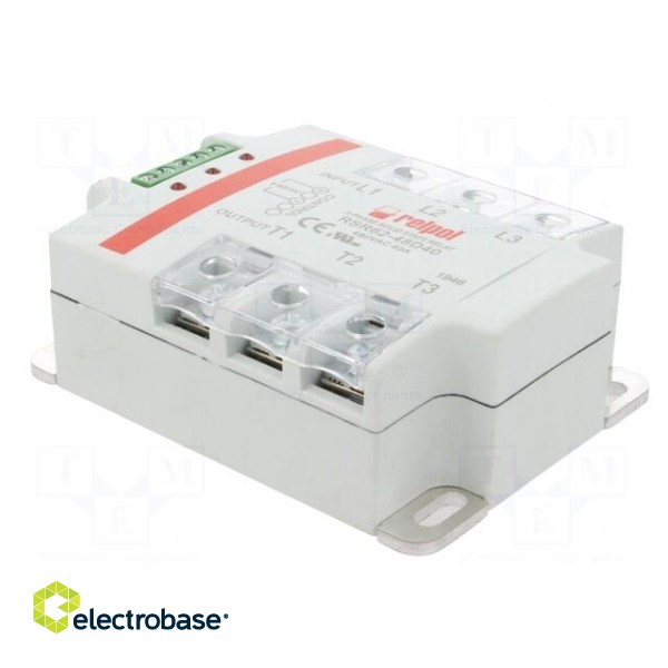 Relay: solid state | Ucntrl: 4÷32VDC | 40A | 24÷530VAC | 3-phase | IP20 paveikslėlis 4