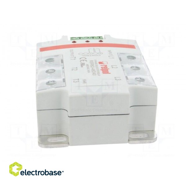 Relay: solid state | Ucntrl: 4÷32VDC | 40A | 24÷530VAC | 3-phase | IP20 image 5