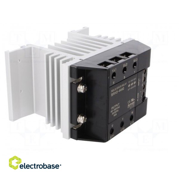 Relay: solid state | Ucntrl: 90÷240VAC | 40A | 48÷480VAC | 3-phase | DIN image 9