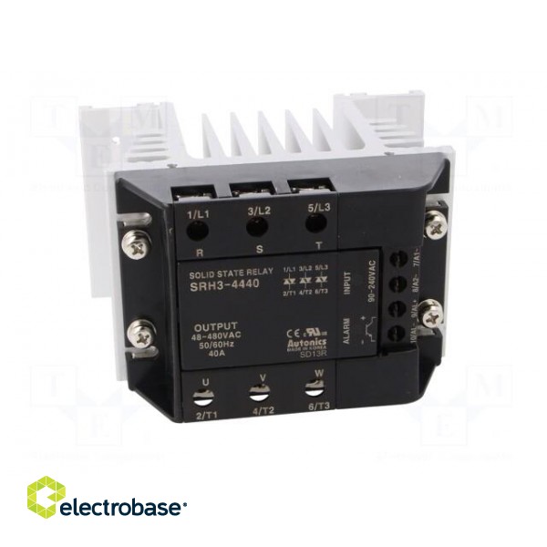 Relay: solid state | Ucntrl: 90÷240VAC | 40A | 48÷480VAC | 3-phase | DIN image 10