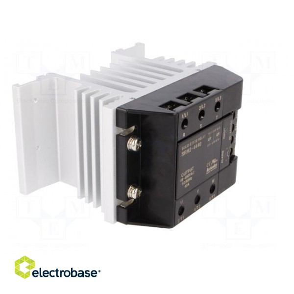 Relay: solid state | Ucntrl: 90÷240VAC | 40A | 48÷480VAC | 3-phase | DIN paveikslėlis 9