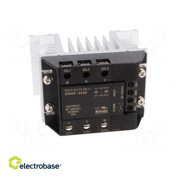 Relay: solid state | 40A | Uswitch: 48÷480VAC | 3-phase | Series: SRH2 image 10