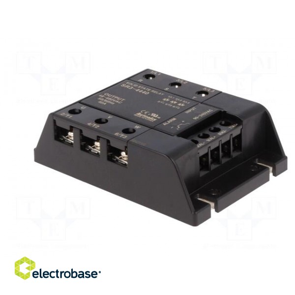 Relay: solid state | 40A | Uswitch: 48÷480VAC | 3-phase | Series: SR3 image 4