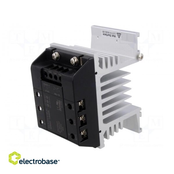 Relay: solid state | 40A | Uswitch: 48÷480VAC | 3-phase | Series: SRH3 фото 1