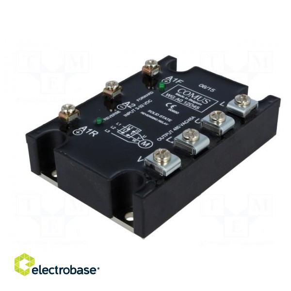 Relay: solid state | 45A | Uswitch: 48÷480VAC | 3-phase,reversing image 2