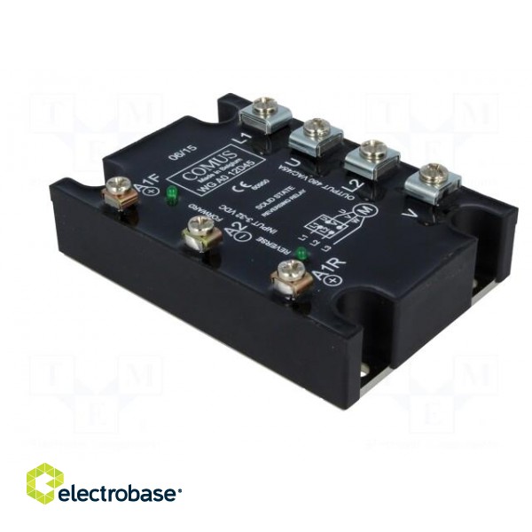 Relay: solid state | 45A | Uswitch: 48÷480VAC | 3-phase,reversing paveikslėlis 8