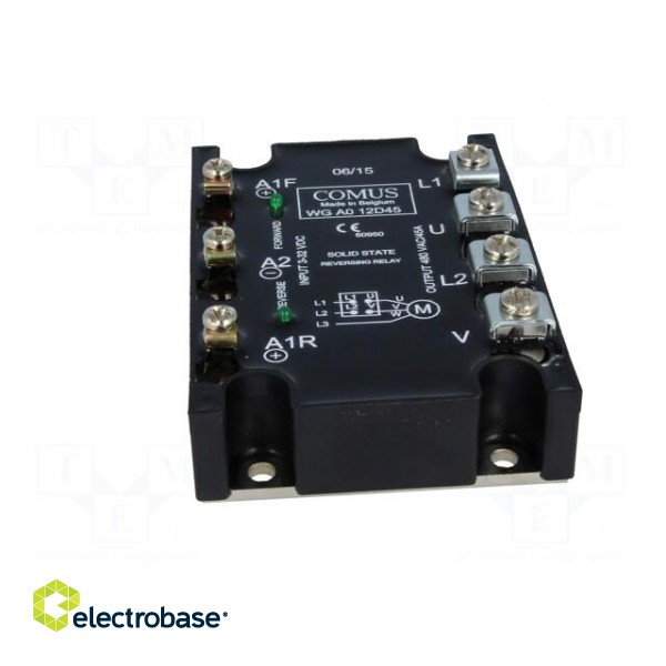 Relay: solid state | 45A | Uswitch: 48÷480VAC | 3-phase,reversing paveikslėlis 9