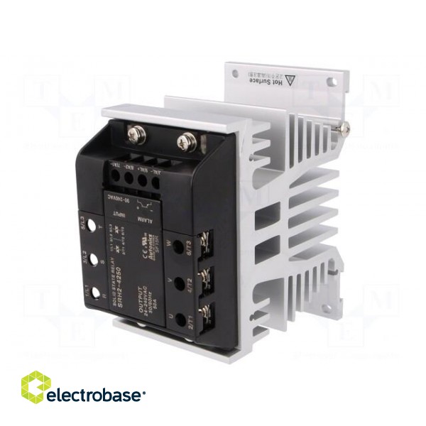Relay: solid state | Ucntrl: 90÷240VAC | 50A | 24÷240VAC | 3-phase | DIN фото 1
